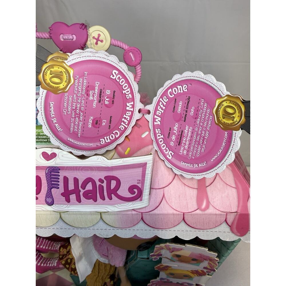 LALALOOPSY SILLY HAIR DOLL SCOOPS WAFFLE CONE MGA 2021 New NWB Complete - Picture 15 of 16